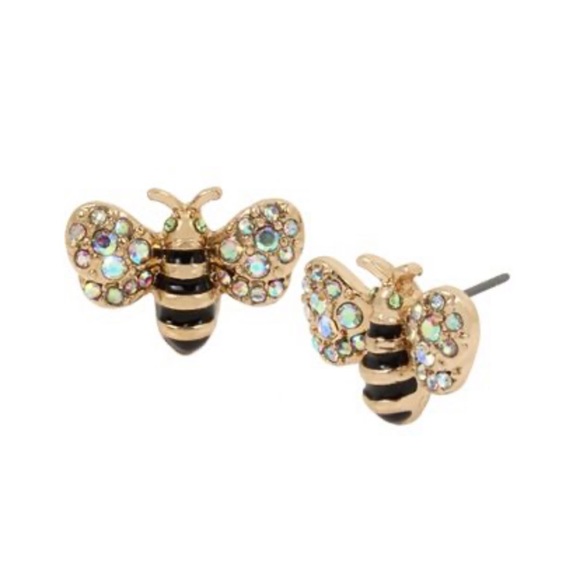 Betsey Johnson Jewelry - Betsey Johnson 🐝 bee Gold earrings NWT